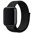 Ремінець Nylon для Apple watch 38mm/40mm/41mm Чорний / Black