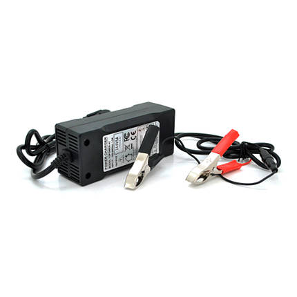 Зарядний пристрій для акумуляторів Merlion LiFePO4 12V (14,6V) -5A-60W + крокодили, BOX, фото 1