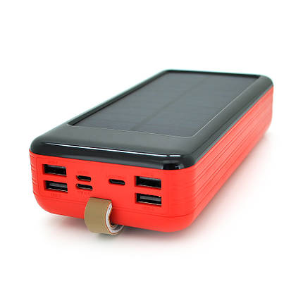 Power bank KKD-6W 60000 mAh Solar, flashlight, Input: 5V/2.1A(MicroUSB, TypeC, Lightning), Output: 5V, фото 1