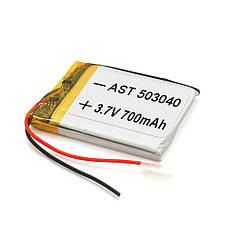 Літій-полімерний акумулятор 5 * 30 * 40mm (Li-ion 3.7В 600мА · год)