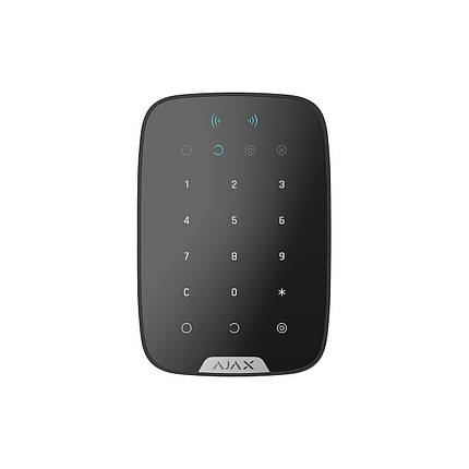 Бездротова сенсорна клавіатура з RFID-зчитувач і підтримкою Bluetooth Ajax KeyPad Plus black, фото 1