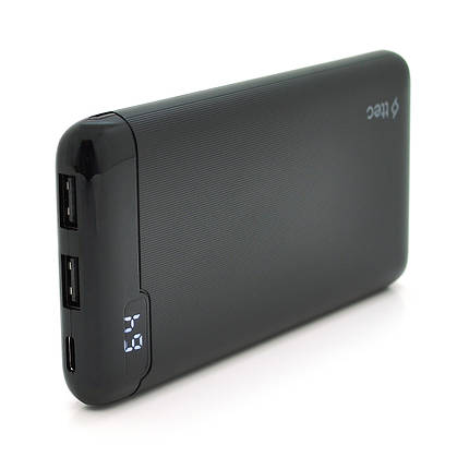 PowerbankTtec 10000mAh, Output: 2*USB + Type-C, 20W, Black, Q30, фото 1