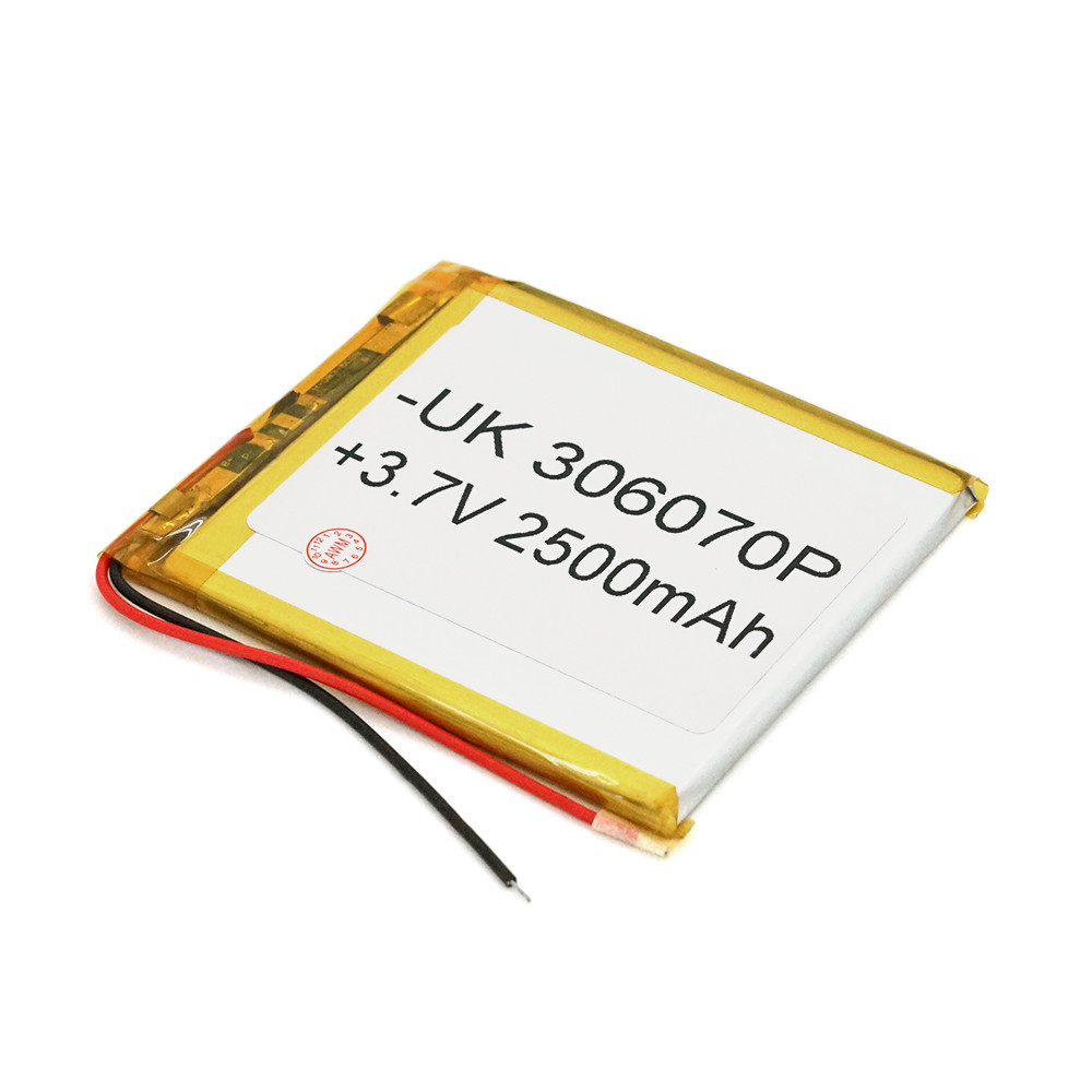 Літій-полімерний акумулятор 3 * 60 * 70mm (Li-ion 3.7В 2500мА·ч)