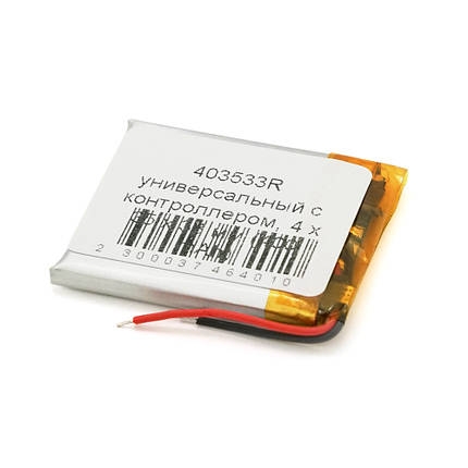 Літій-полімерний акумулятор 4*35*33mm 3,7V (Li-ion 3.7В 400мА·год), фото 1