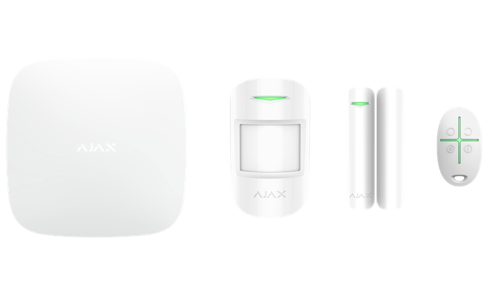 Розширений комплект бездротової сигналізації Ajax StarterKit Plus white ( Hub, фото 1