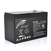 Акумуляторна батарея AGM RITAR RT1270B, Black Case, 12V 7.0Ah ( 151 х 65 х 94 (100) ) Q8