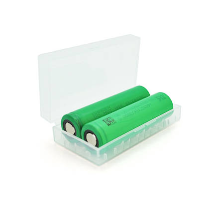 Акумулятор 18650 Li-Ion Sony US18650VTC5, 2600mAh, 30A, 4.2 / 3.6 / 2.5V, GREEN, PVC BOX, 2 шт. в упаковці,, фото 1