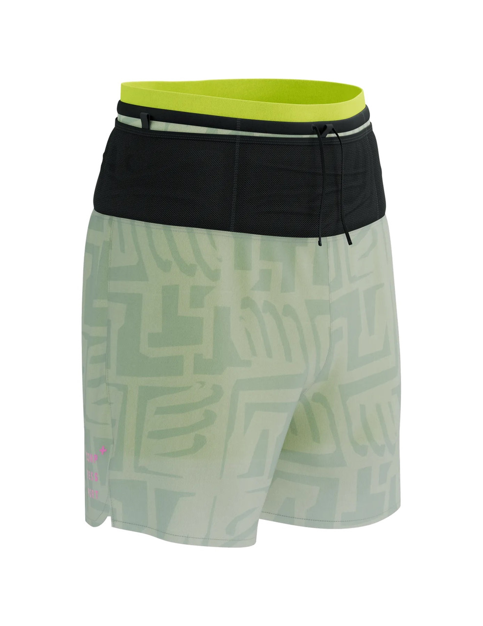 Легкі шорти для бігу Compressport Trail Racing 2-In-1 Short M, Sugar/Ice Print, L