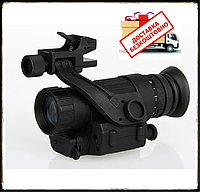 Монокуляр прибор ночного видения для военных охота ПНВ Night Vision PVS-14 4х с J-arm креплениями на шлем