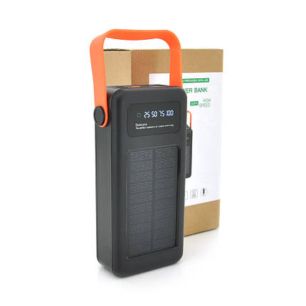 Power bank YM-636CX 40000 mAh, Solar, flashlight, Input:5V/2.1A(micro-USB,TypeC,Lightning),, фото 1
