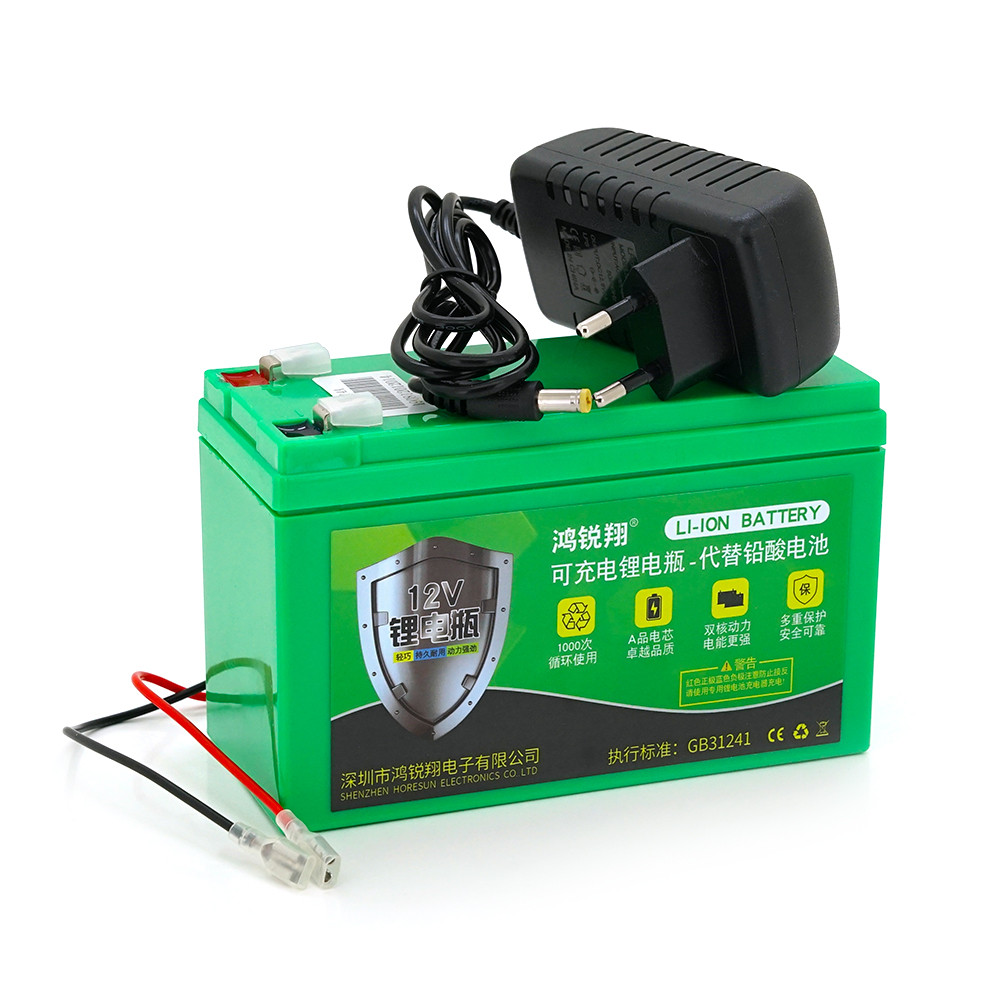 Аккумуляторна батарея літієва 12 V 14A с елементами Li-ion 18650  (150X65X94)  вага 966 грамм + зарядний