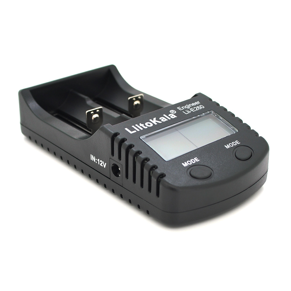 Зарядний пристрій універсальний Liitokala Lii-260, 2 канали, LCD дисплей, підтримує Li-ion, Ni-MH і Ni-Cd AA