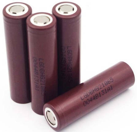 Акумулятор 18650 Li-Ion LG LGDBHG21865, 3000mAh, 20A, 4.2 / 3.6 / 2.5V, BROWN, PVC BOX, 2 шт. в упаковці, ціна, фото 1