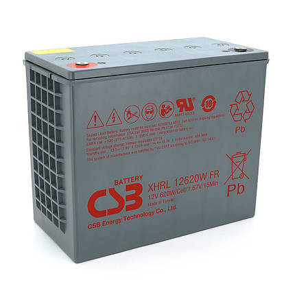 Акумуляторна батарея CSB XHRL12620W, 12 V 139Ah (342х275х170 мм), фото 1