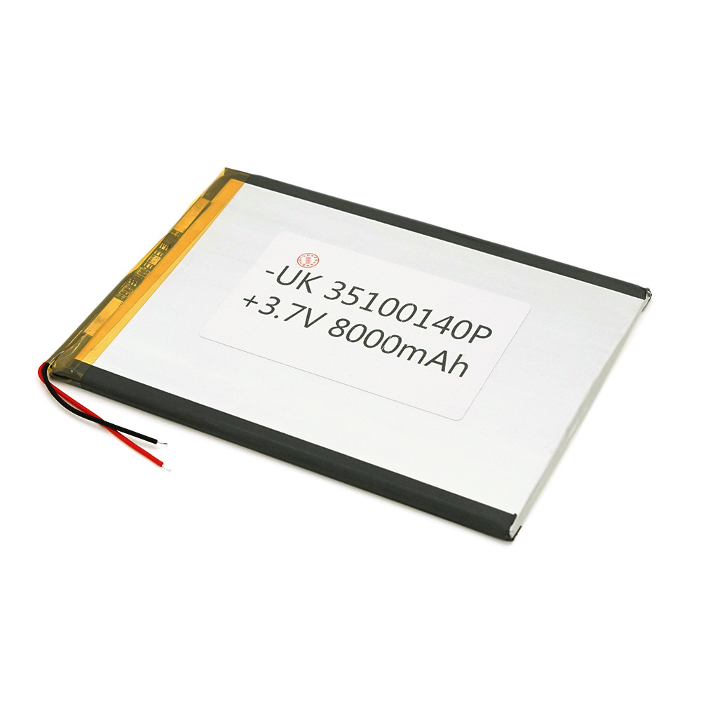 Літій-полімерний акумулятор 3.5*100*140mm (Li-ion 3.7В 8000мА·год)