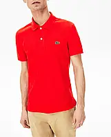 Футболка поло Lacoste червоного червоного кольору M L XL XXL 3XL 50-LG-001