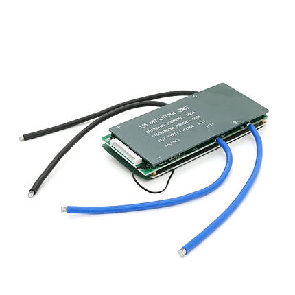 BMS плата Leiba LiFePo4 48V 16S 100A, алюмінієвий радіатор, фото 1