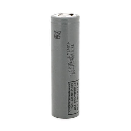 Акумулятор 18650 Li-Ion LG INR18650M29 (LG M29), 2850mAh, 6A, 4.2/3.67/2.5V, Gray, фото 1