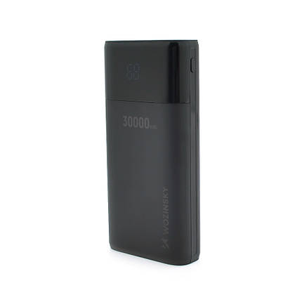Powerbank Wozinsky WPB-001BK Bipow 30000mAh, Output: 4USB, 15W, Black, фото 1