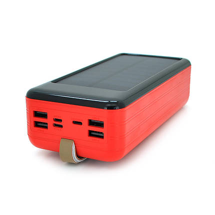 Power bank KKD-8W 80000 mAh Solar, flashlight, Input: 5V/2.1A(microUSB, TypeC, Lightning), Output: 5V, фото 1