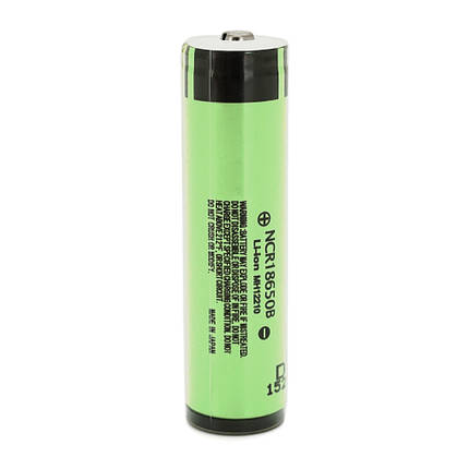 Акумулятор 18650 Li-Ion Panasonic NCR18650B Protected, 3400mAh, 6.8A, 4.2/3.6/2.5V, 2 шт. в упаковці, ціна за, фото 1