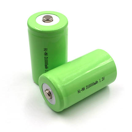 Акумулятор PKCELL 1,2V R20 D 10000 mAh, Ni-MH Rechargeable Battery, у шринці ціна за столик Q10, фото 1