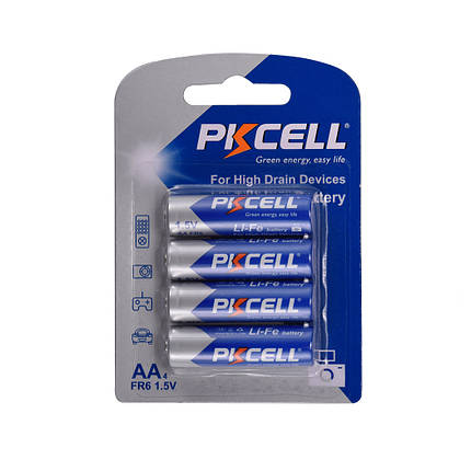 LiFe FR6 Non-rechargeable Lithium batter y, 4шт. в бістері, фото 1