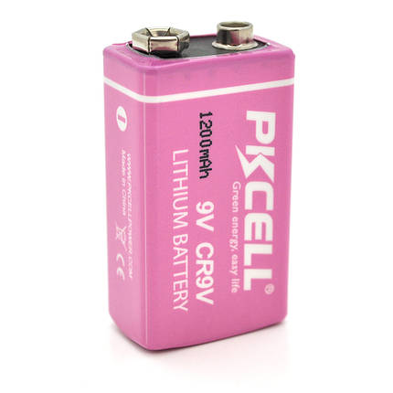 Батарейка літій-оксид-магнієва PKCELL LiMno2, CR9V 1200mAh 3.6V, OEM, фото 1