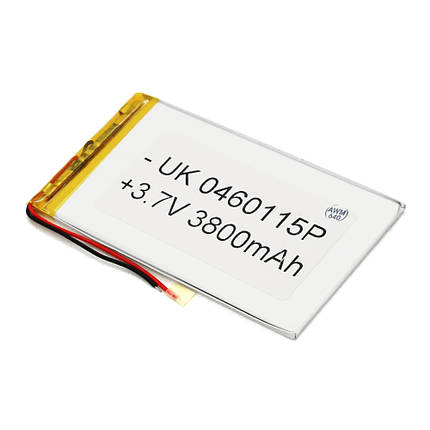 Літій-полімерний акумулятор 4 * 60 * 115mm 3,7V (Li-ion 3.7В 3500мА·ч), фото 1