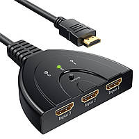 Переключатель HDMI GANA, ручной переключатель HDMI 1080P, разветвитель HDMI 3 на 1