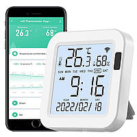 Гигрометр WiFi Thermometer: интеллектуальный датчик влажности температуры с ЖК-экраном с подсветкой