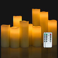 OSHINE Flameless Candles Battery Operated Candle - Набор из 9 мерцающих светодиодных свечей, ЧИТАТЬ ОПИСАНИЕ