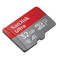 Карта пам'яті microSDHC 32GB SanDisk Ultra Memory Card з SD-адаптером A1 UHS-I Class 10 FullHD