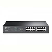 Коммутатор TP-LINK TL-SG1016PE (8хGE PoE+, 8xGE, 100W max, металл, easysmart)