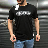 Футболка PRADA Classic Black мужская футболка прада