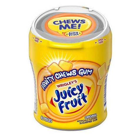 Жувальна гумка Juicy Fruit Gum Sugar Free Chewing Gum Fruity Chews 40 шт., фото 1