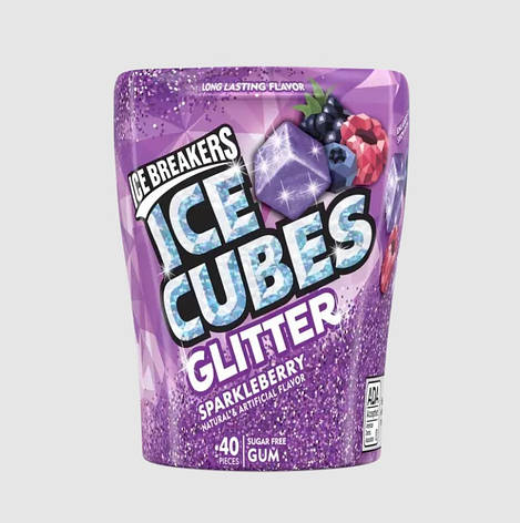 Жувальна гумка "Ягоди" ICE BREAKERS ICE CUBES Sparkleberry Sugar Free Chewing Gum 40 шт., фото 1