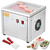Аппарат VEVOR для приготовления рулетов из мороженого во фритюре, сковорода 28 x 24 x 2 см для жарки