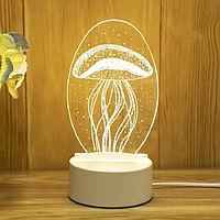 Светодиодная лампа ночник USB "Медуза" Creative Visualization Lamp