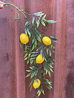 Ветка декоративная с лимонами 80 см