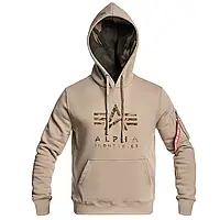 Кофта Alpha Industries Camo TPU Hoody - Vintage Sand