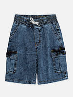 Джинсовые шорты для мальчика 152 синий ALG ЦБ-00220442 z116-2024