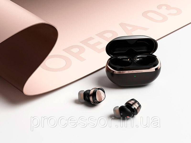 Бездротові сертифіковані блютуз-навушники Soundpeats Opera03 Bluetooth 5.3 з шумом, чорні