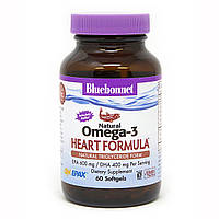 Омега-3 Формула для серця Bluebonnet Nutrition Omega-3 Heart Formula 60 желатинових капсул z12-2024