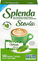 Стевия без горького послевкусия Splenda натуральный сахарозаменитель 140 стиков США 280 g