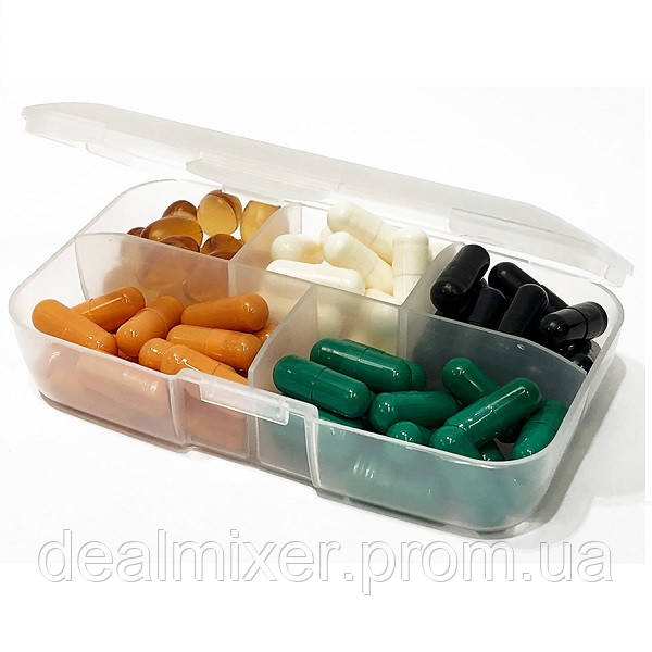 Таблетница (органайзер) для спорта Trec Nutrition Pillbox stronger together Transparent DR, код: 7847666 - фото 2 - id-p2190753297