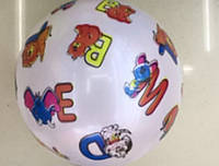 Мяч детский "Буквы" RB20306 (500шт) диам.23см, ПВХ, 60грамм