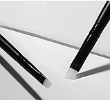 Високоякісний силіконовий пензель для макіяжу очей і брів, скошений Parisa Cosmetics, PC-03, фото 3