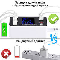 Мультизарядное устройство на 8 портов Digital Lion WLX-A9P, СЗУ с дисплеем, 60W z15-2024