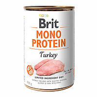 Влажный корм для собак Брит Brit Mono Protein с индейкой 400 г